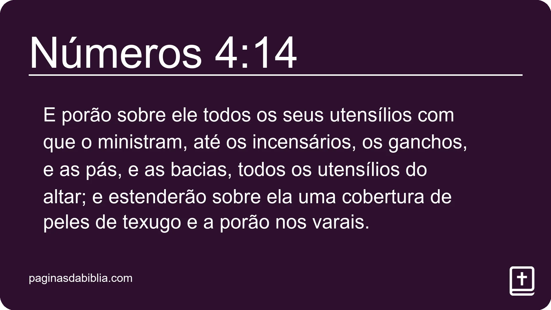 Números 4:14