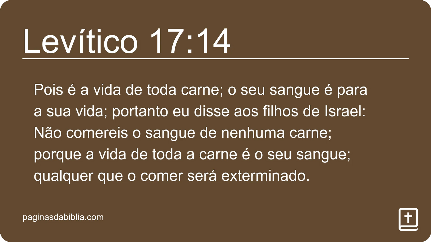 Levítico 17:14