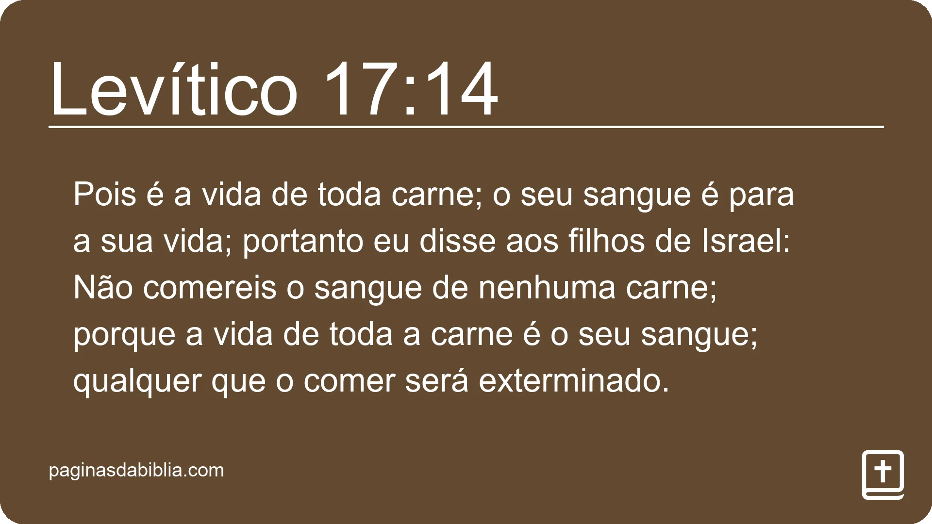 Levítico 17:14