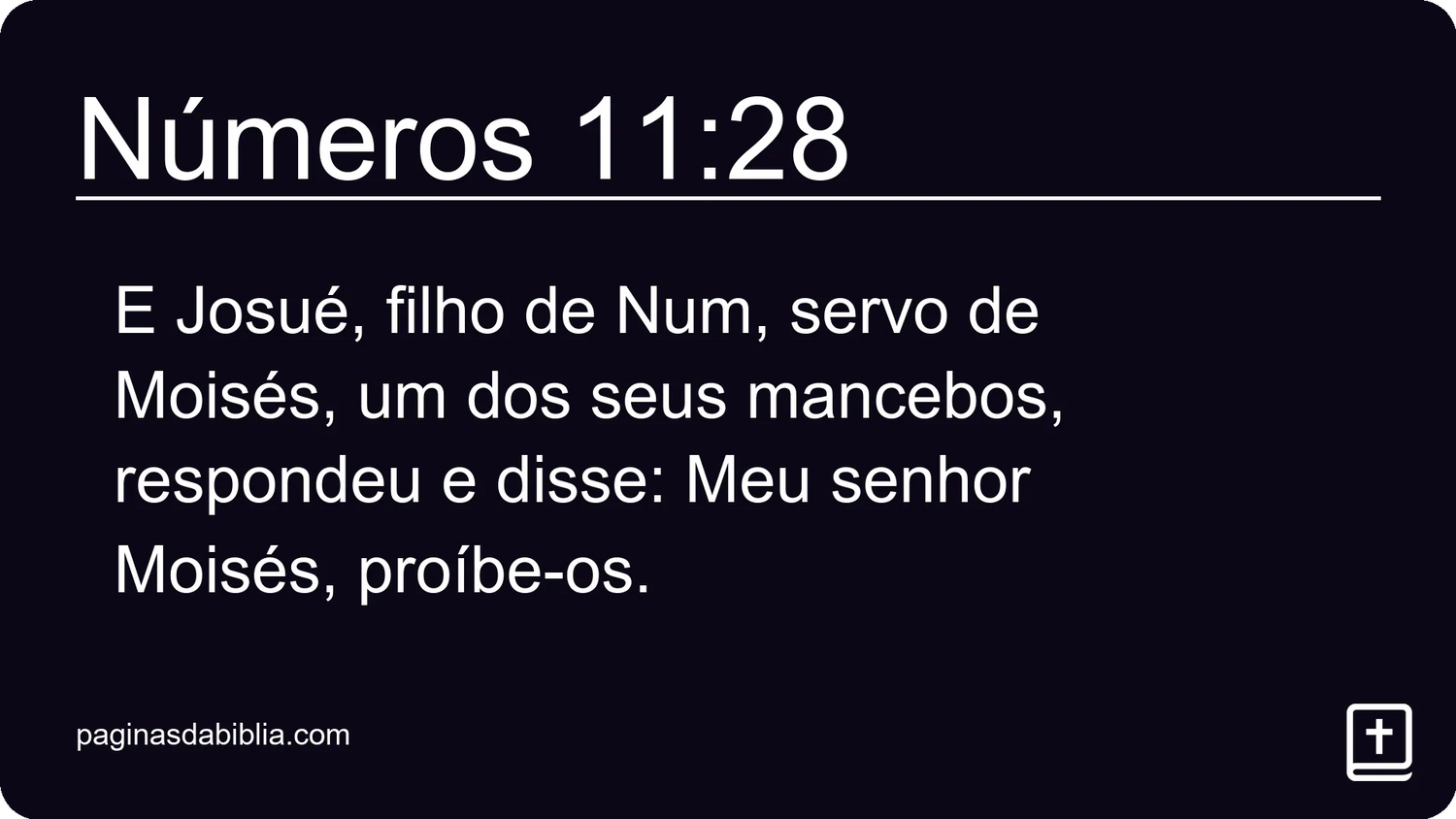 Números 11:28