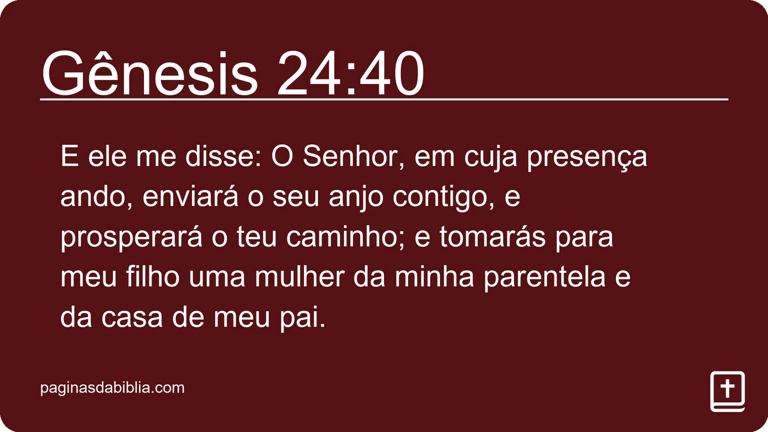 Gênesis 24:40