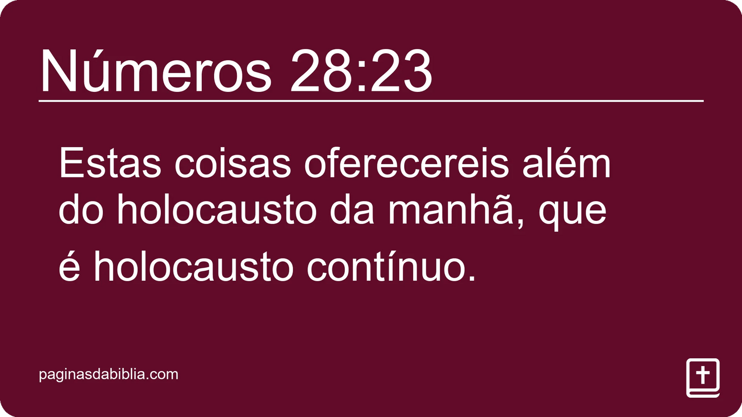 Números 28:23