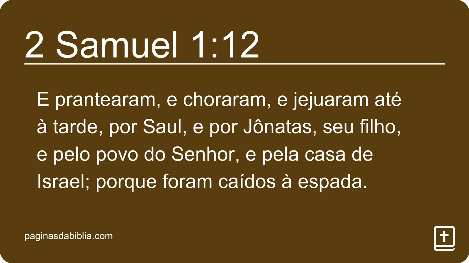 2 Samuel 1:12