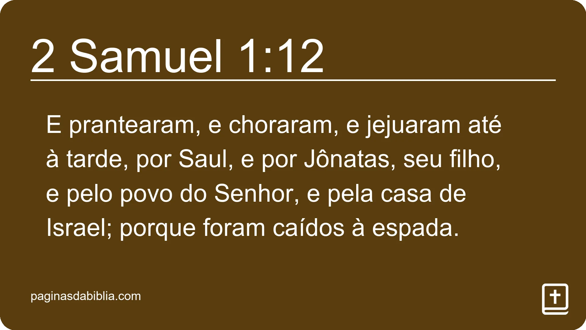 2 Samuel 1:12