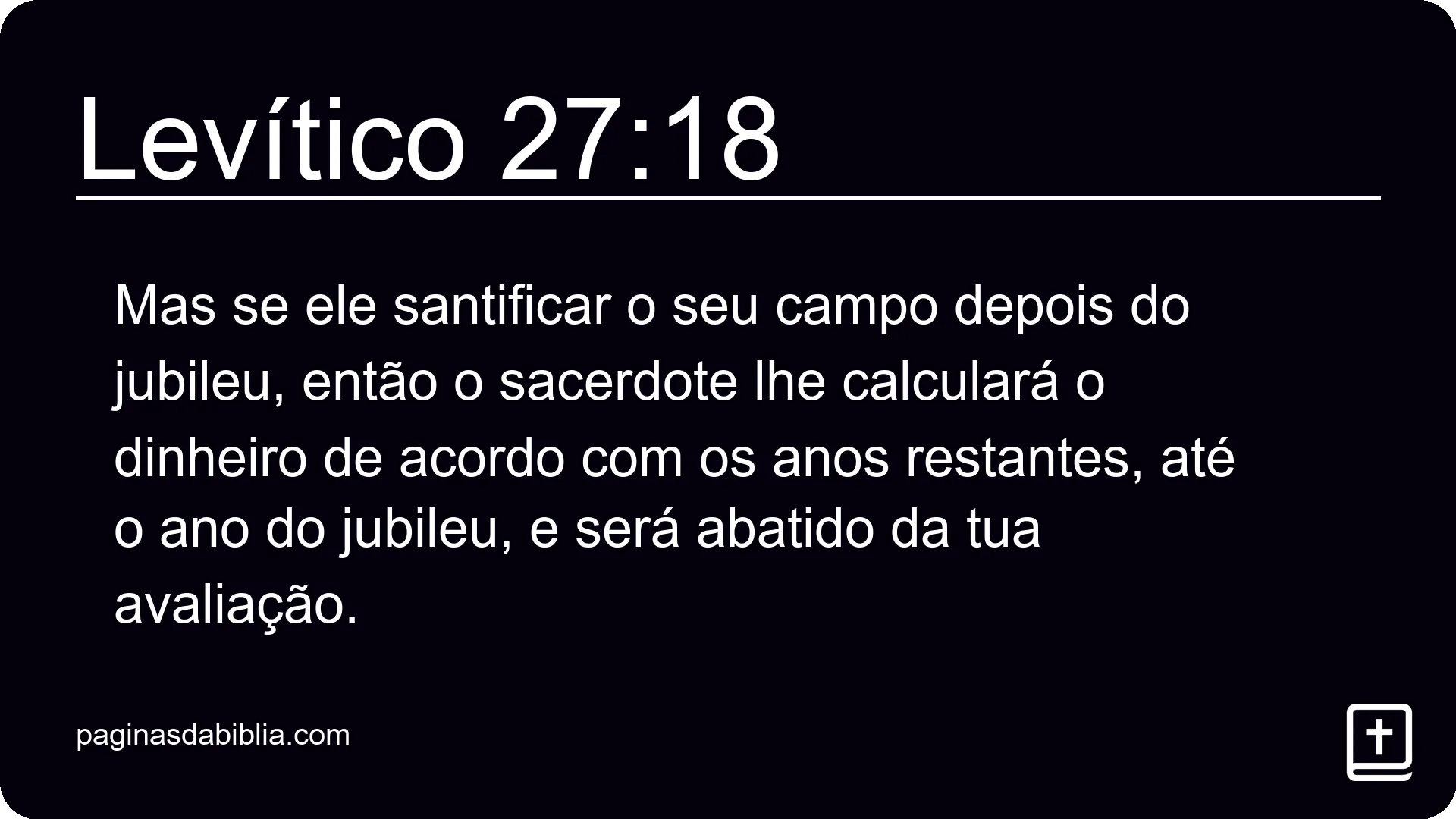 Levítico 27:18