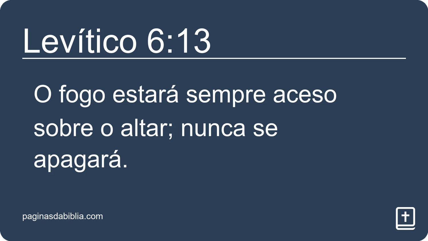 Levítico 6:13