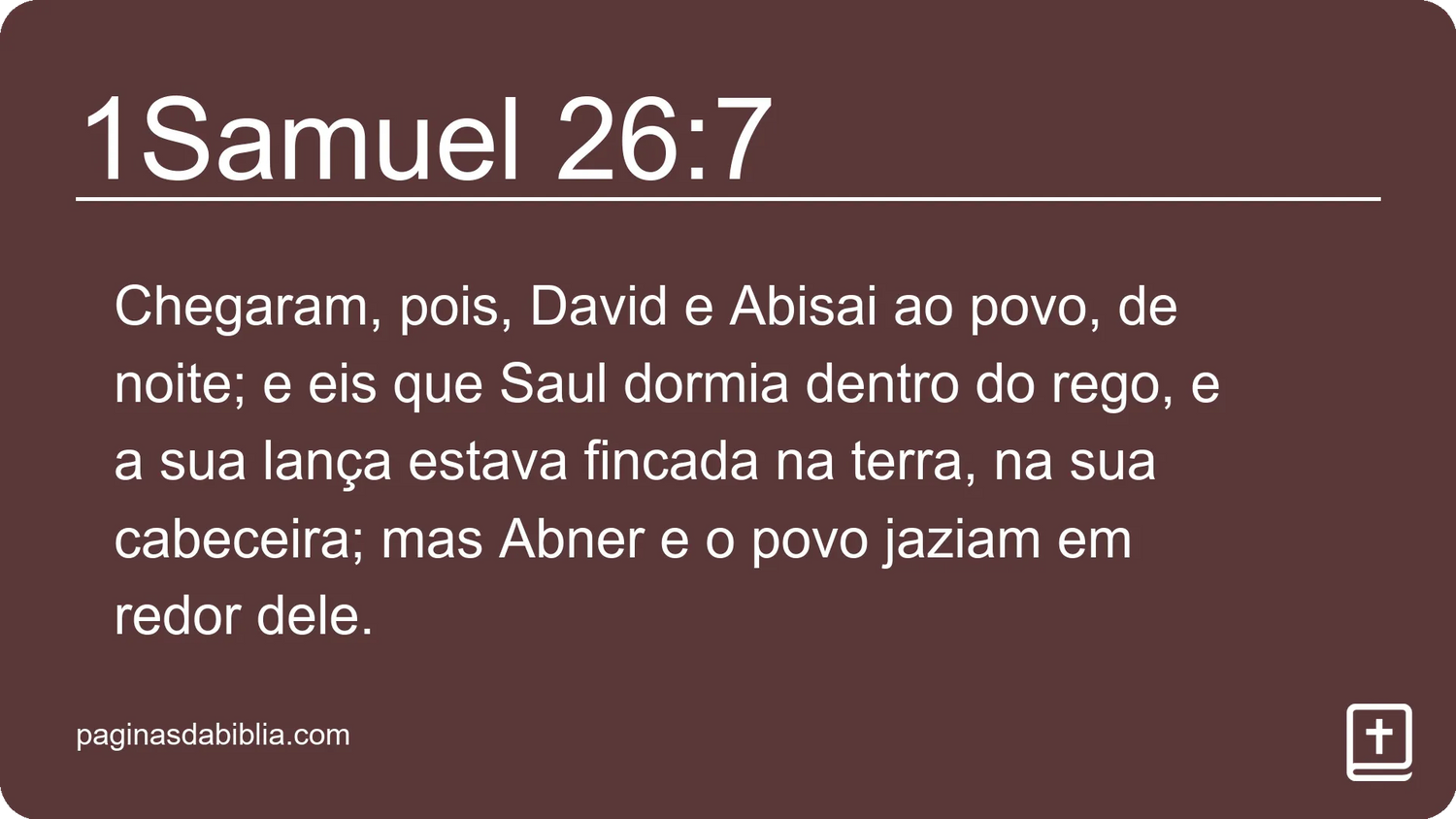 1Samuel 26:7