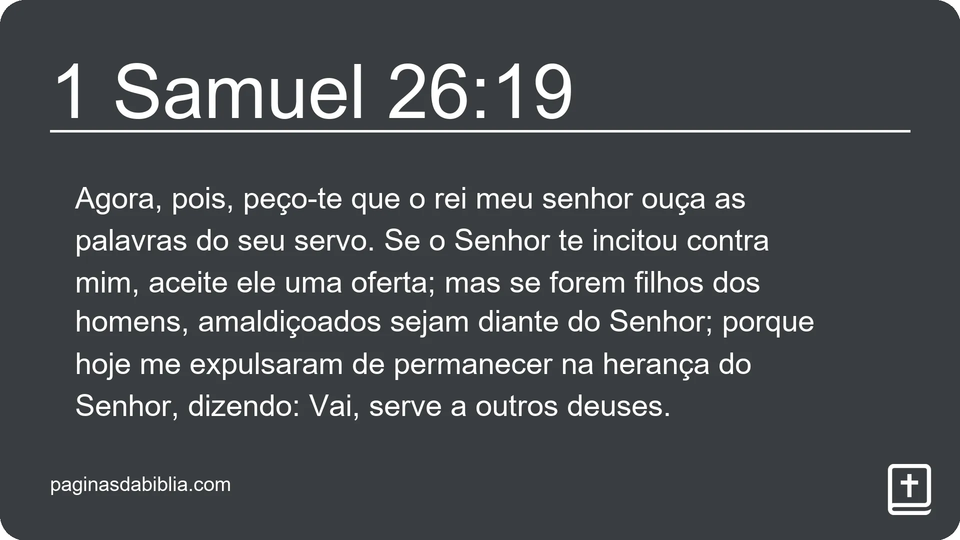 1 Samuel 26:19