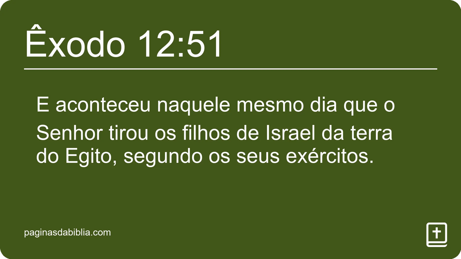 Êxodo 12:51