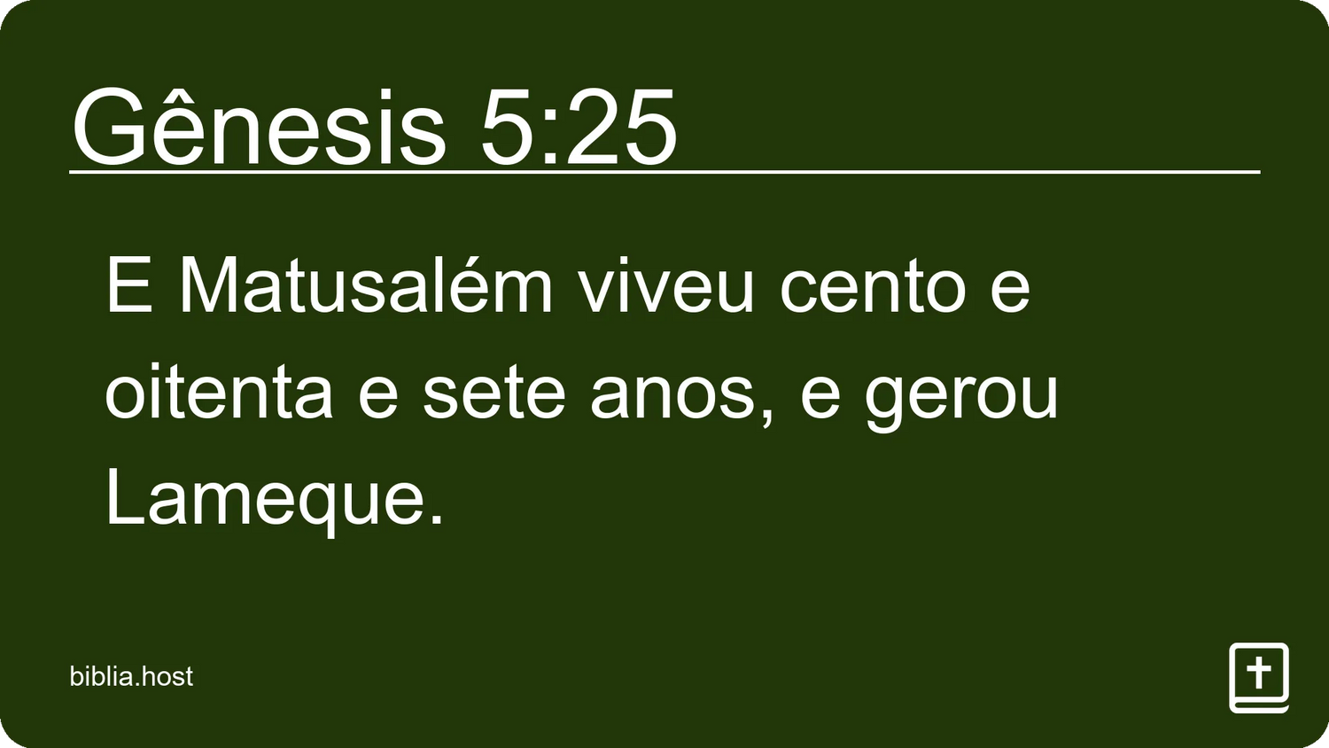 Gênesis 5:25