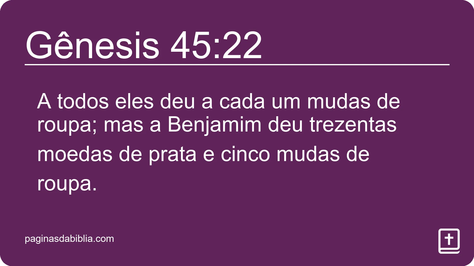 Gênesis 45:22