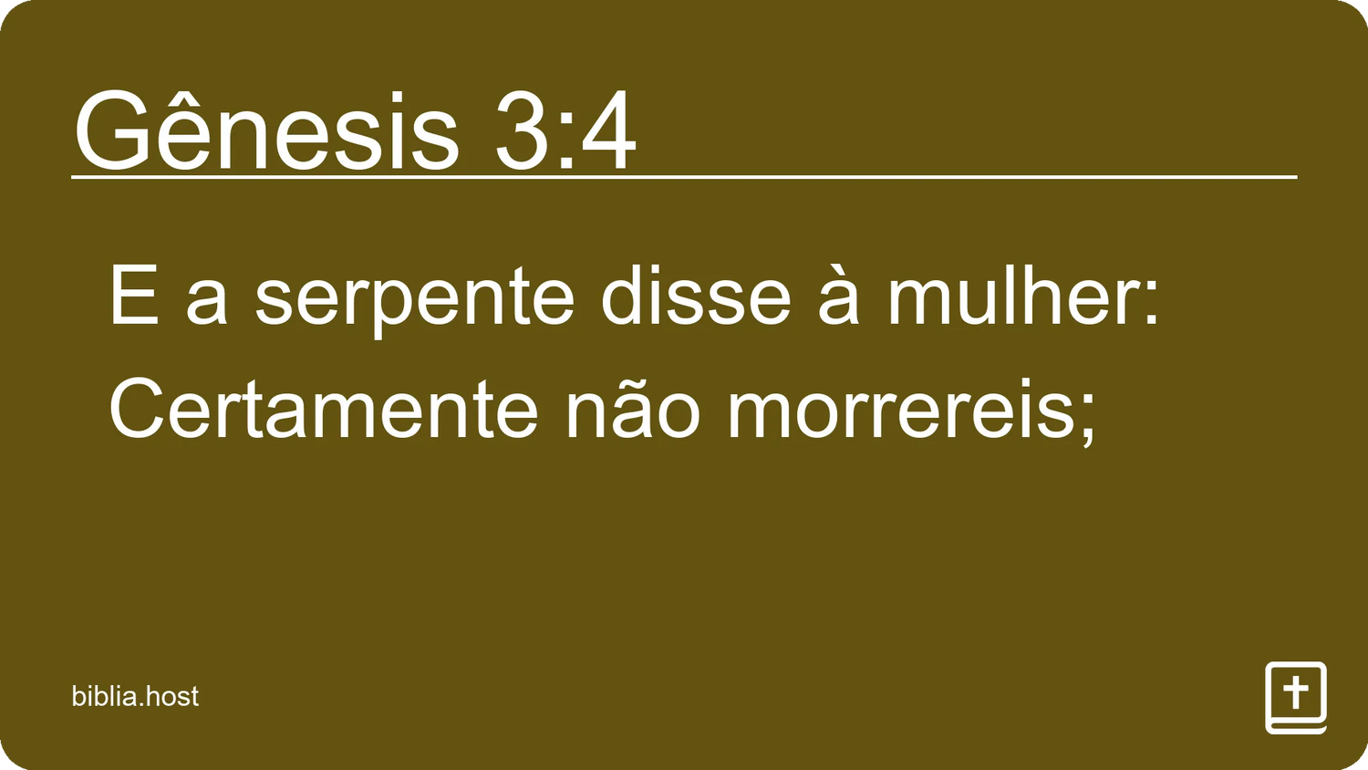 Gênesis 3:4