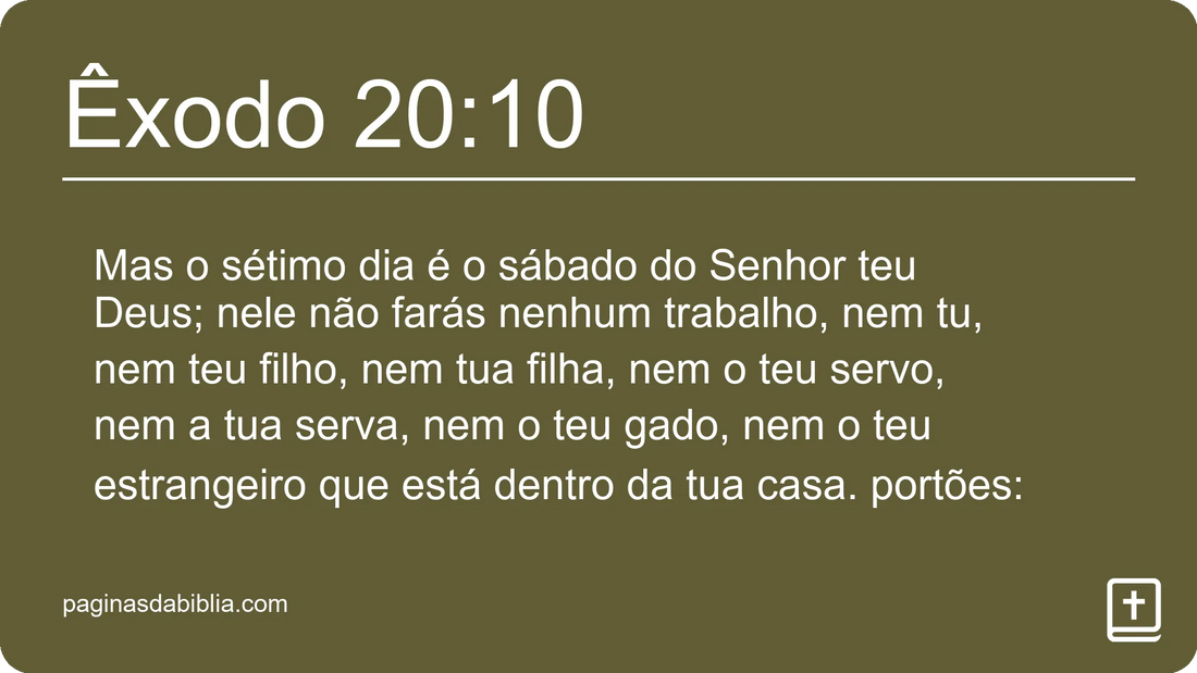 Êxodo 20:10