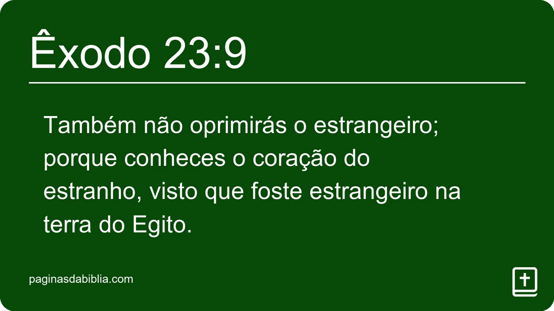 Êxodo 23:9