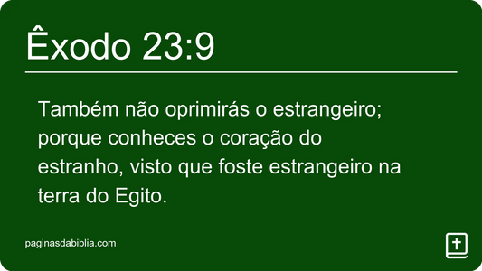 Êxodo 23:9