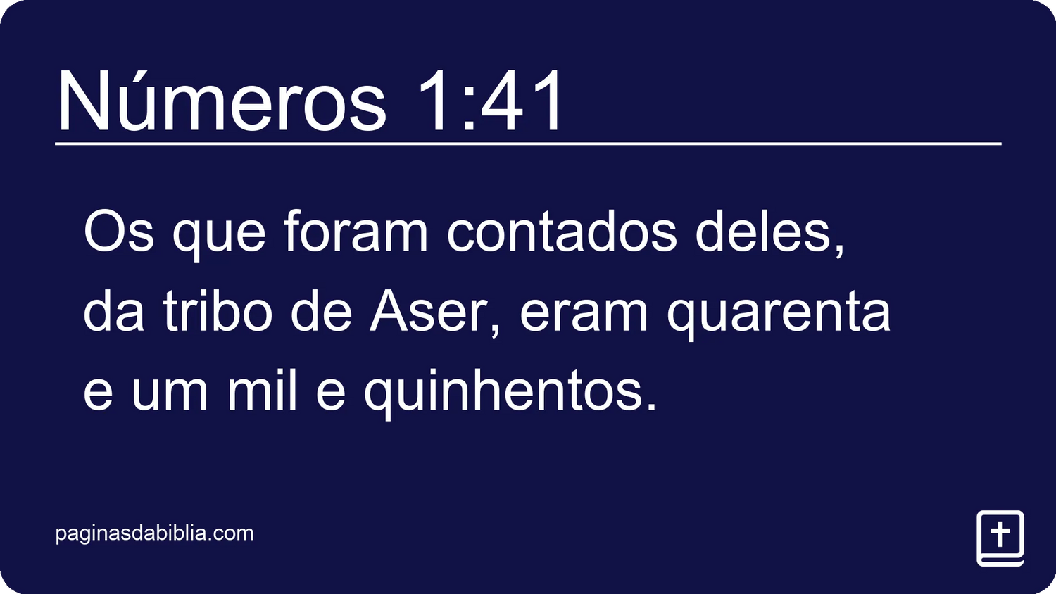 Números 1:41