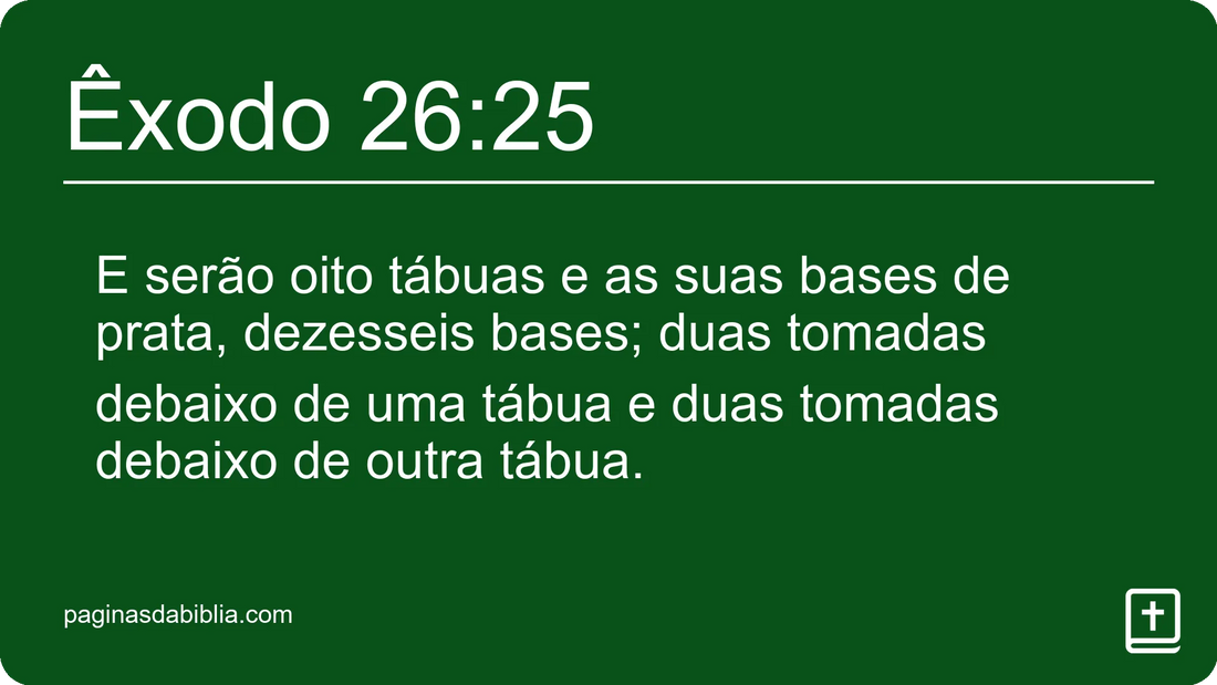 Êxodo 26:25