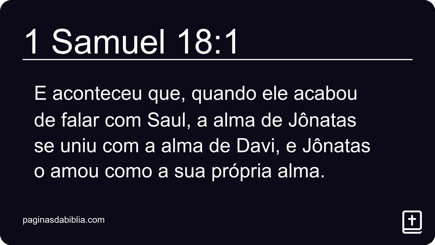 1 Samuel 18:1