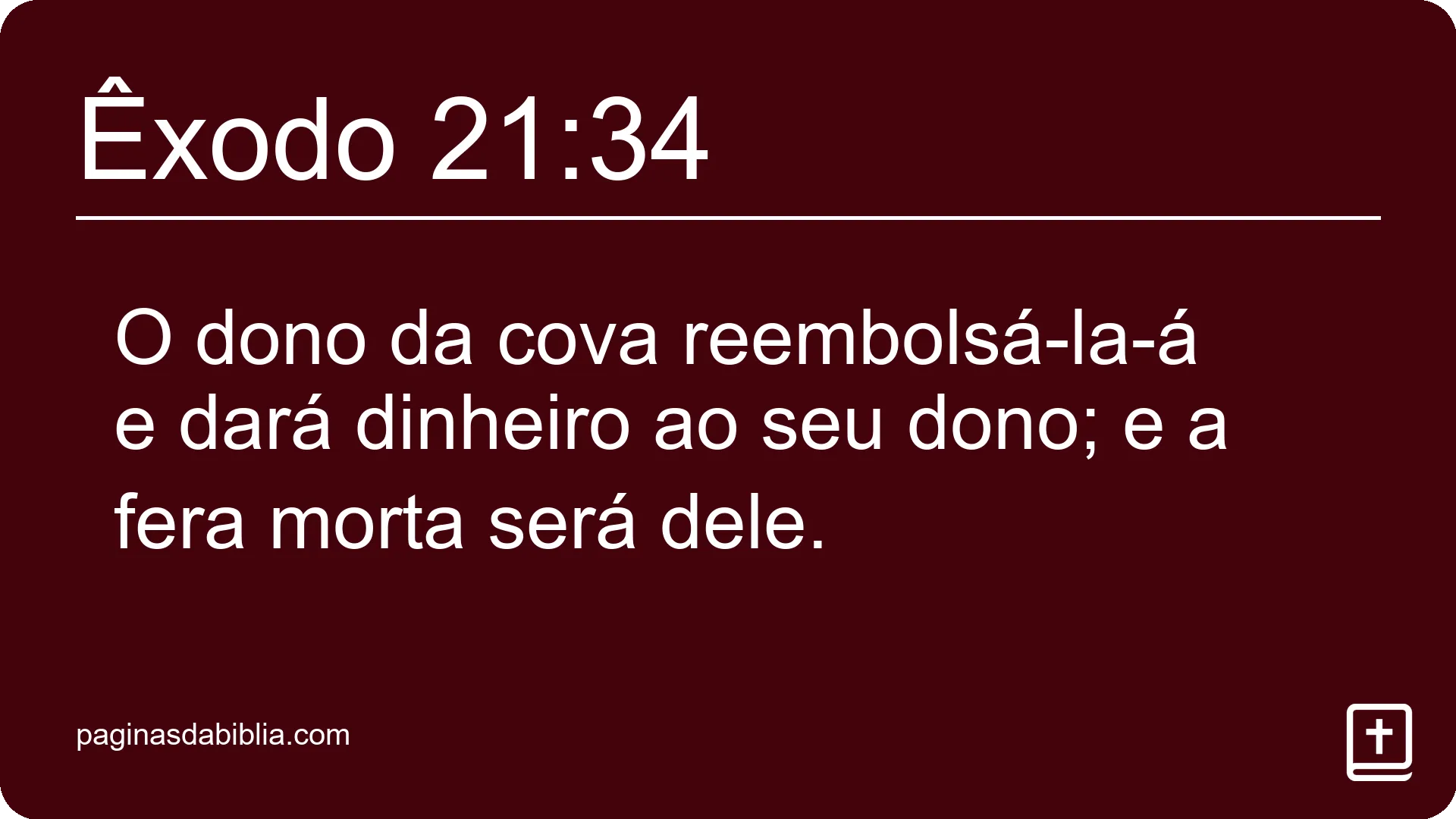 Êxodo 21:34