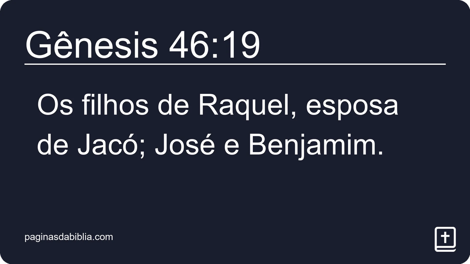 Gênesis 46:19