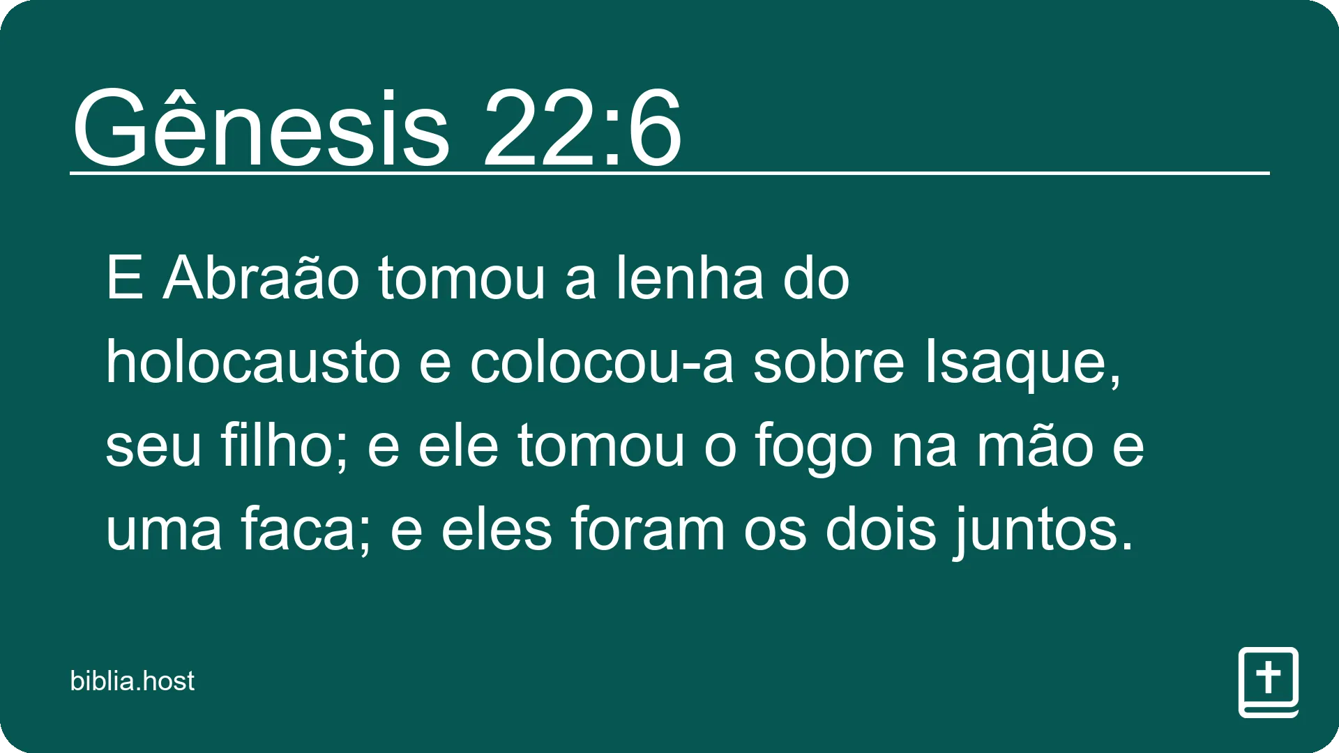 Gênesis 22:6