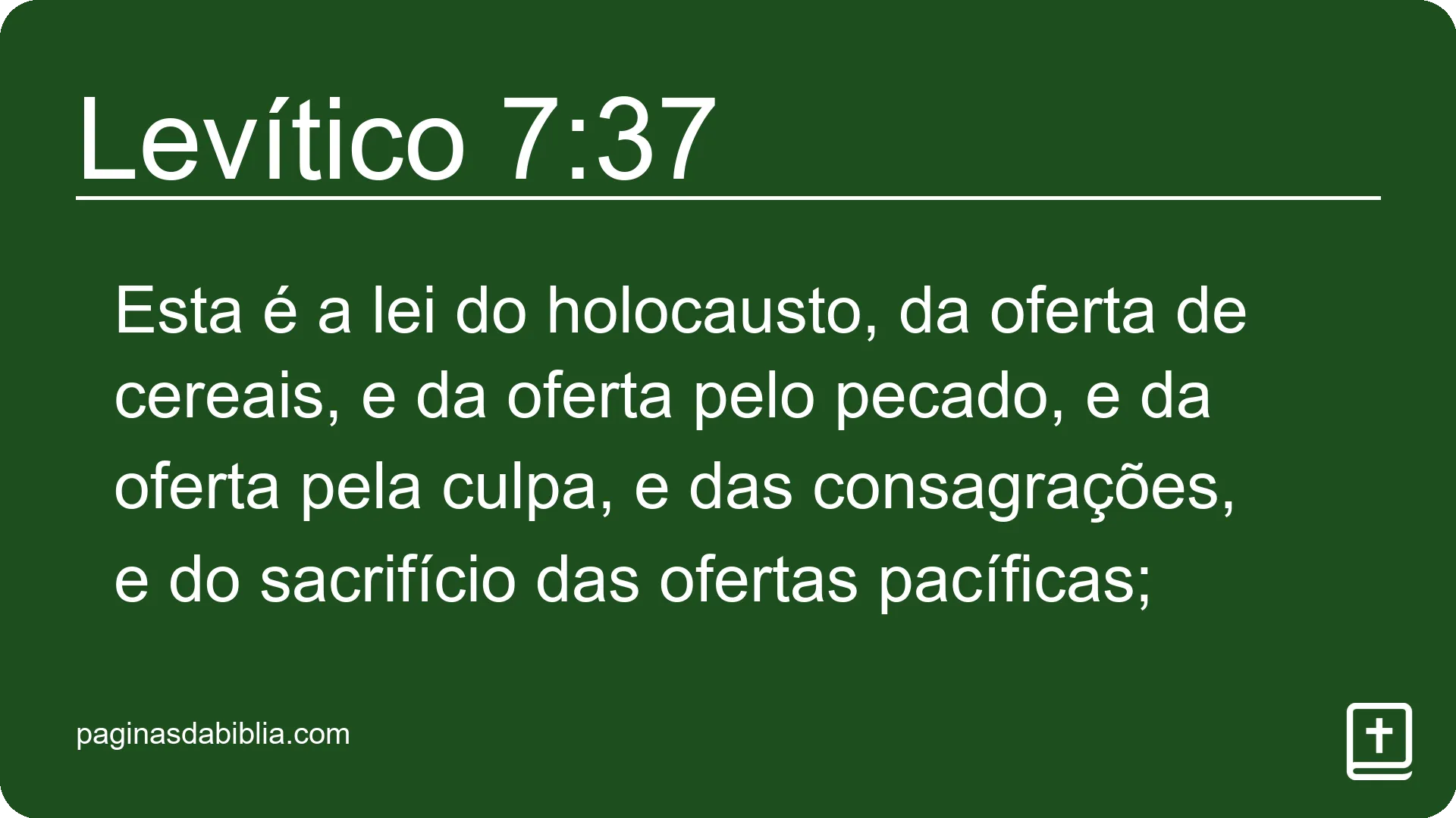 Levítico 7:37