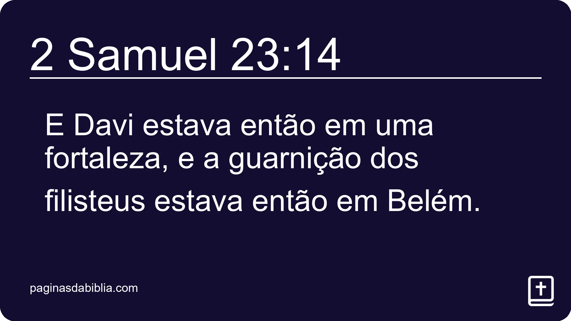 2 Samuel 23:14