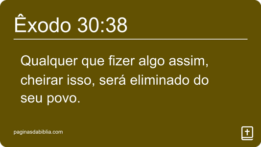 Êxodo 30:38