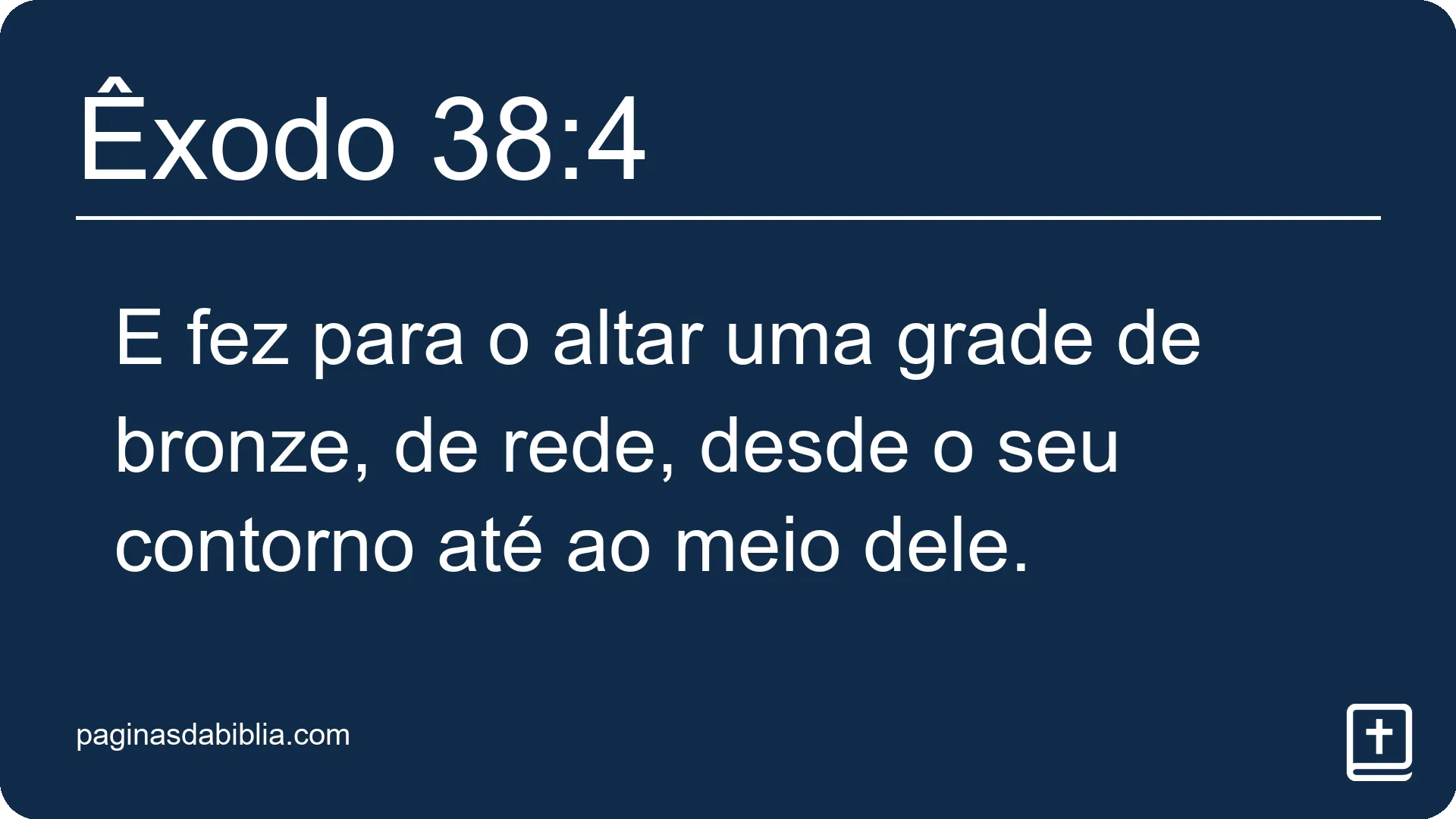 Êxodo 38:4