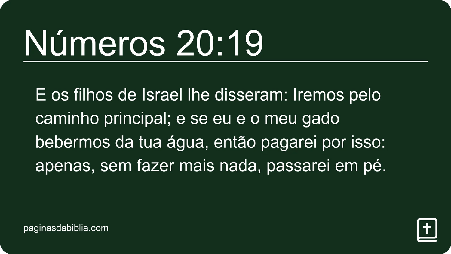 Números 20:19