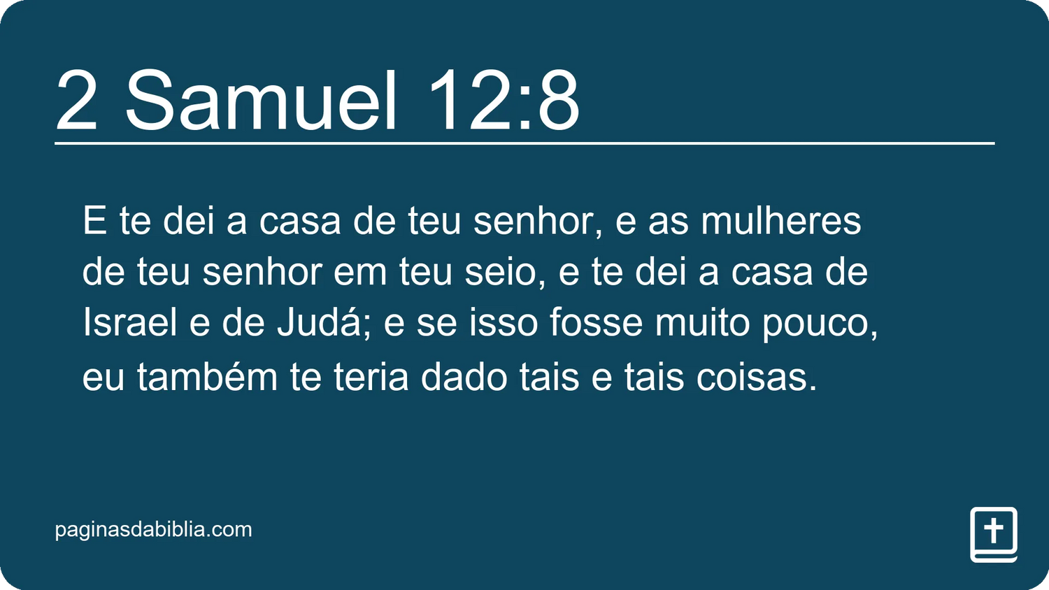 2 Samuel 12:8