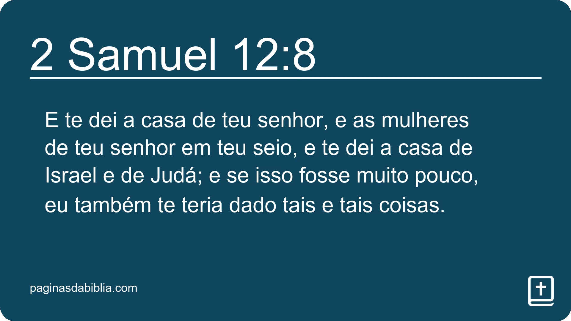 2 Samuel 12:8