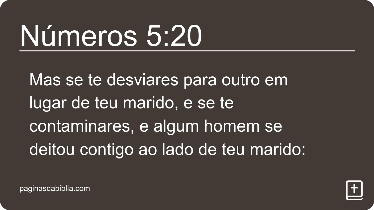 Números 5:20