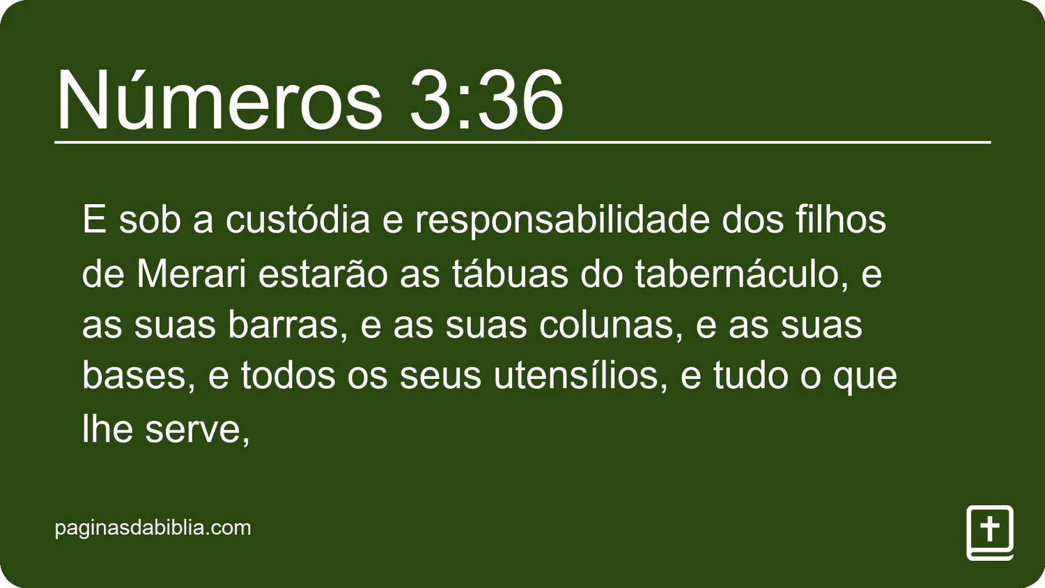 Números 3:36