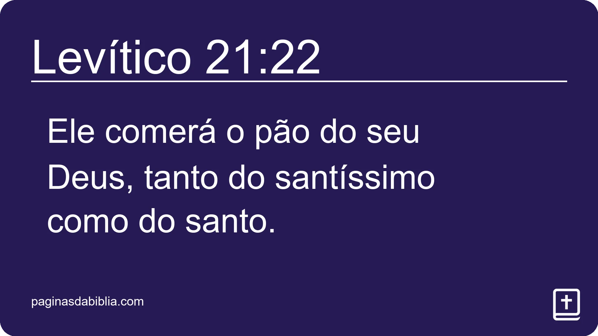 Levítico 21:22