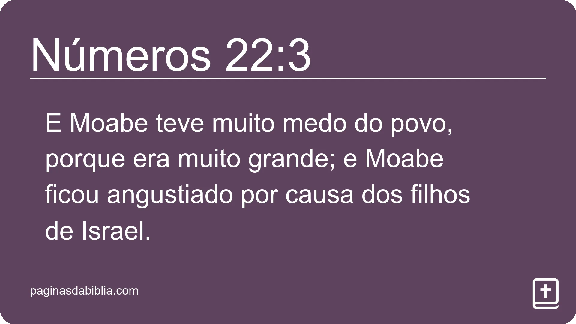 Números 22:3