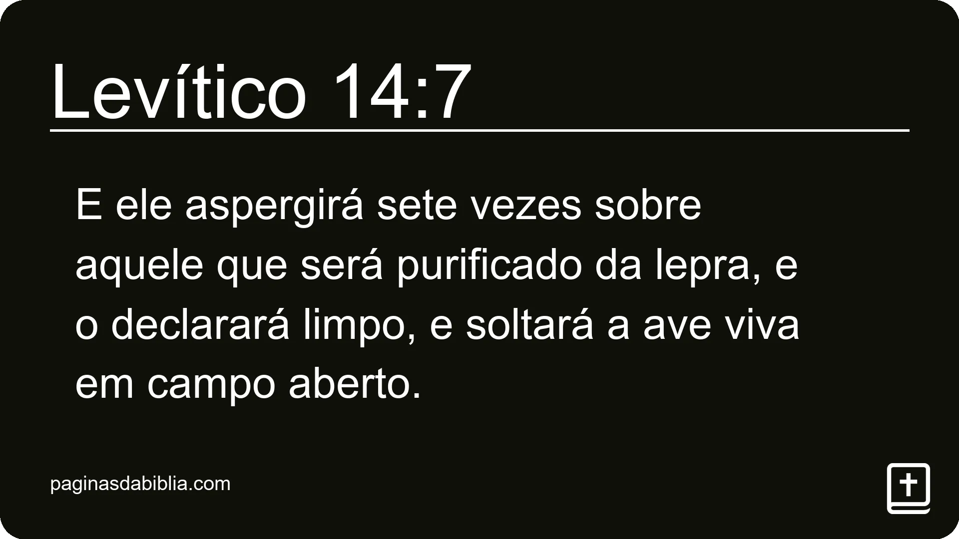 Levítico 14:7