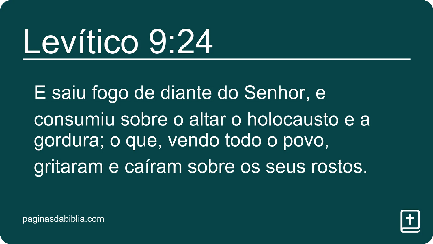 Levítico 9:24