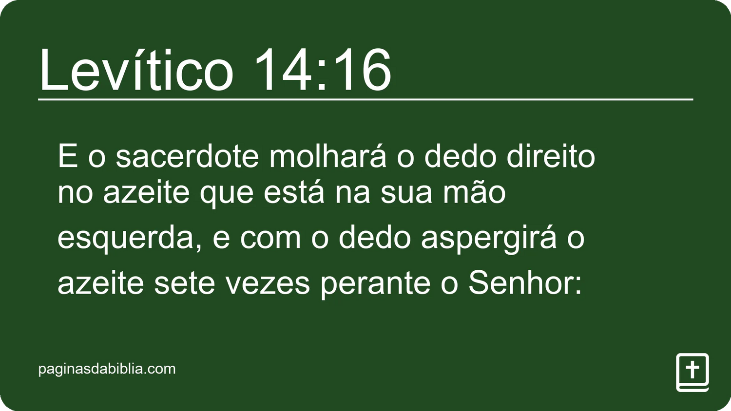 Levítico 14:16