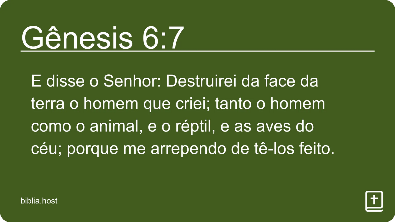 Gênesis 6:7