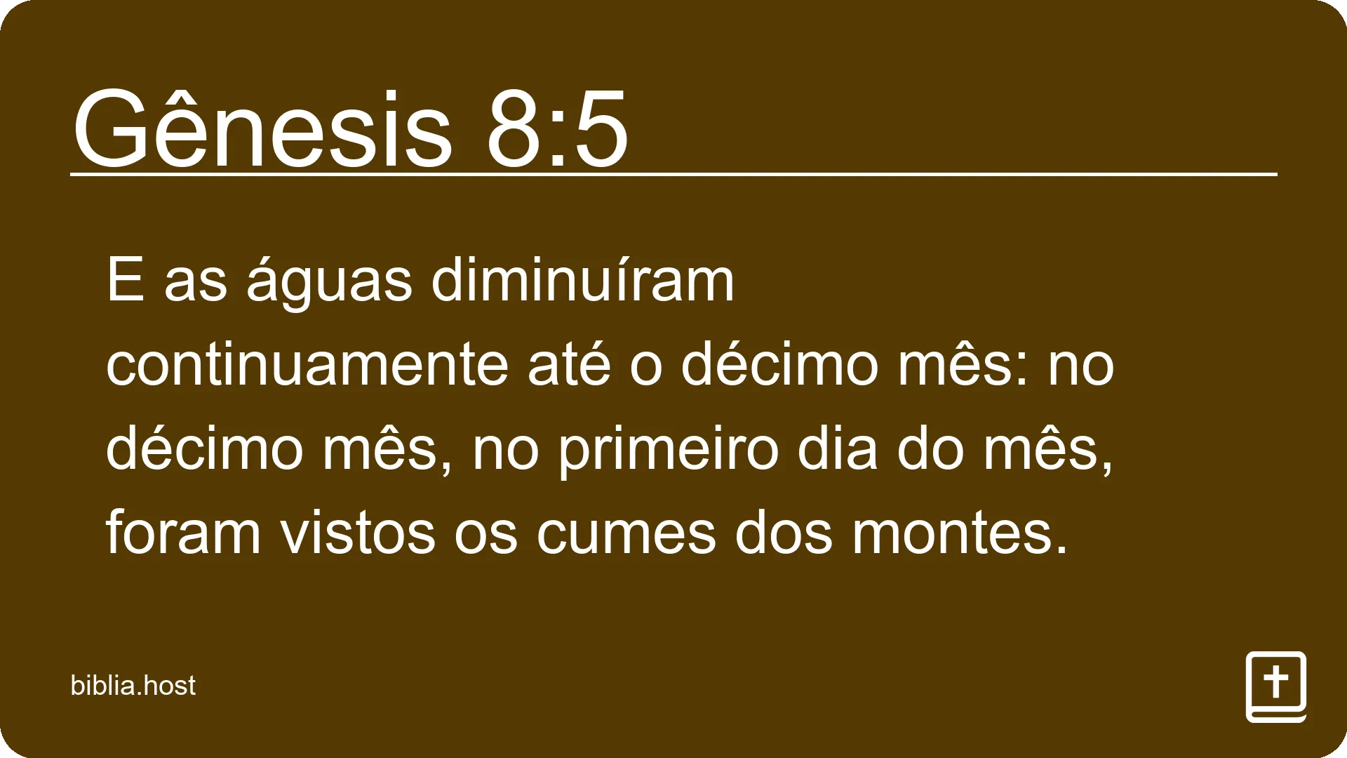 Gênesis 8:5