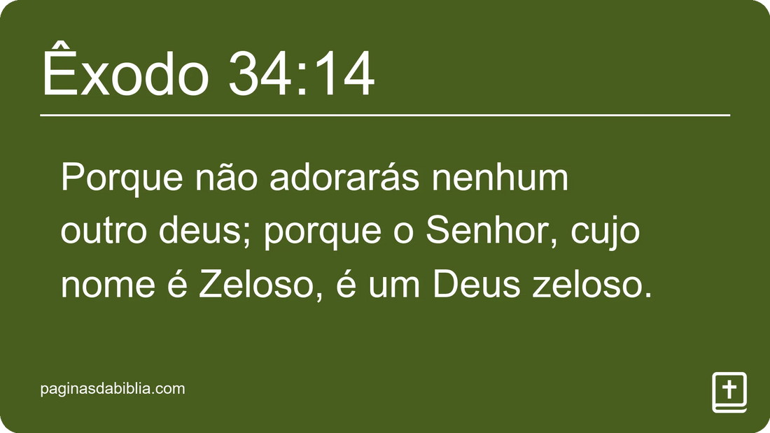 Êxodo 34:14