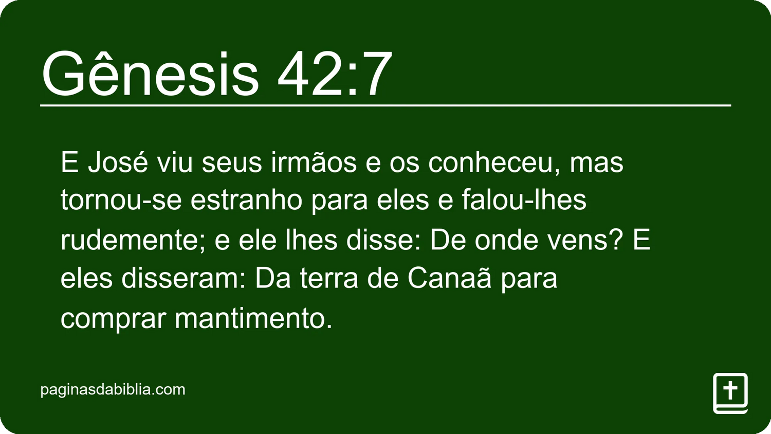 Gênesis 42:7