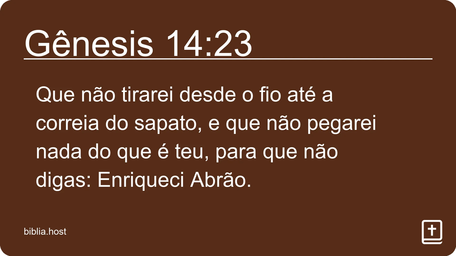 Gênesis 14:23