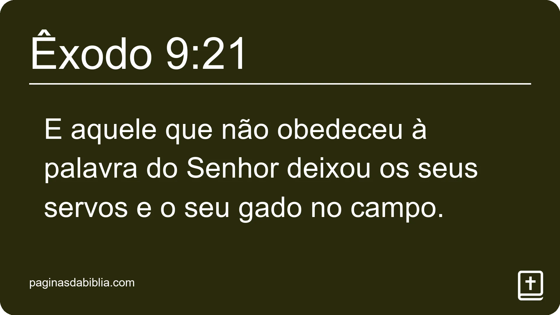 Êxodo 9:21