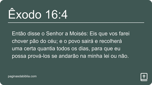 Êxodo 16:4