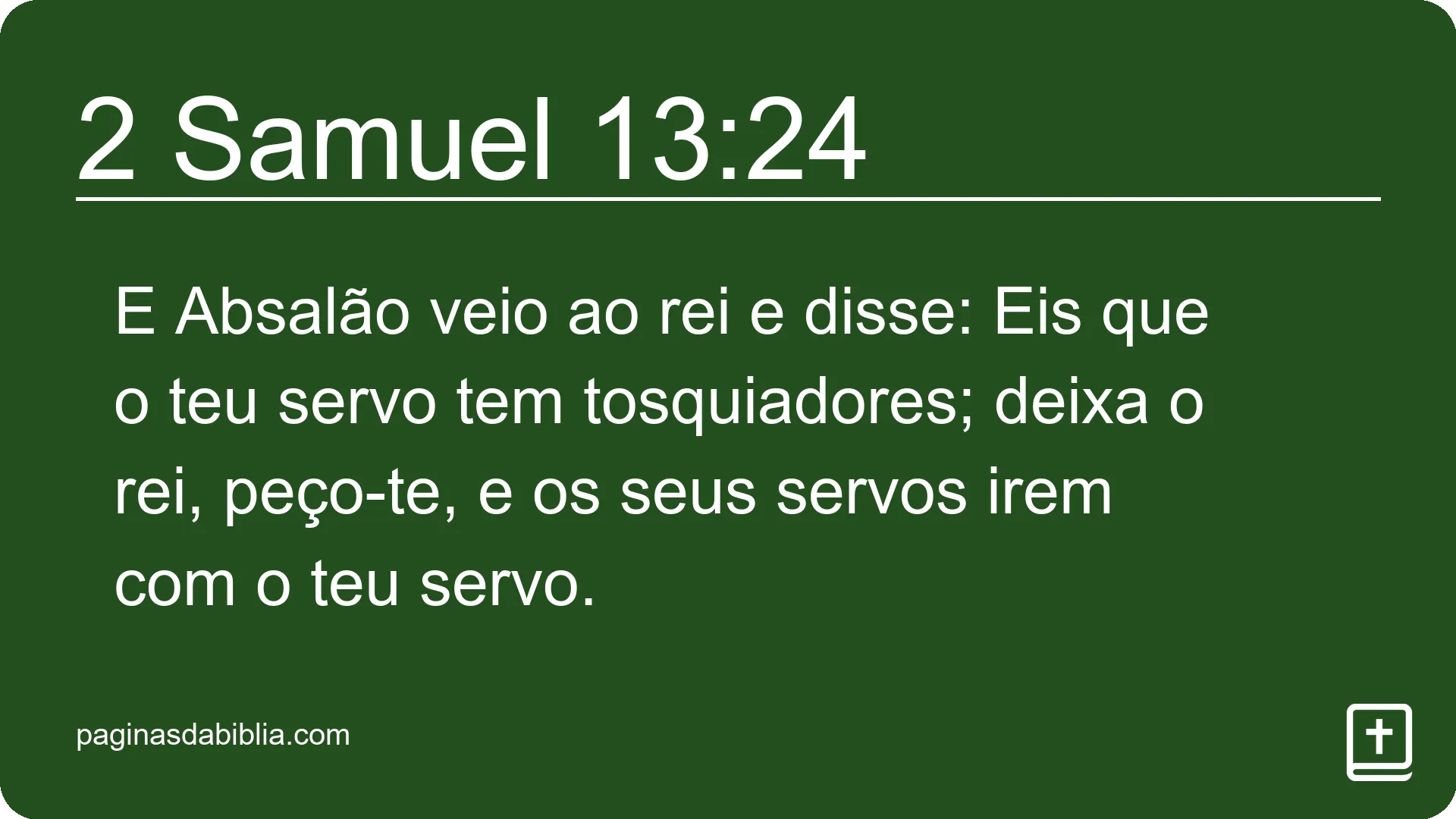 2 Samuel 13:24