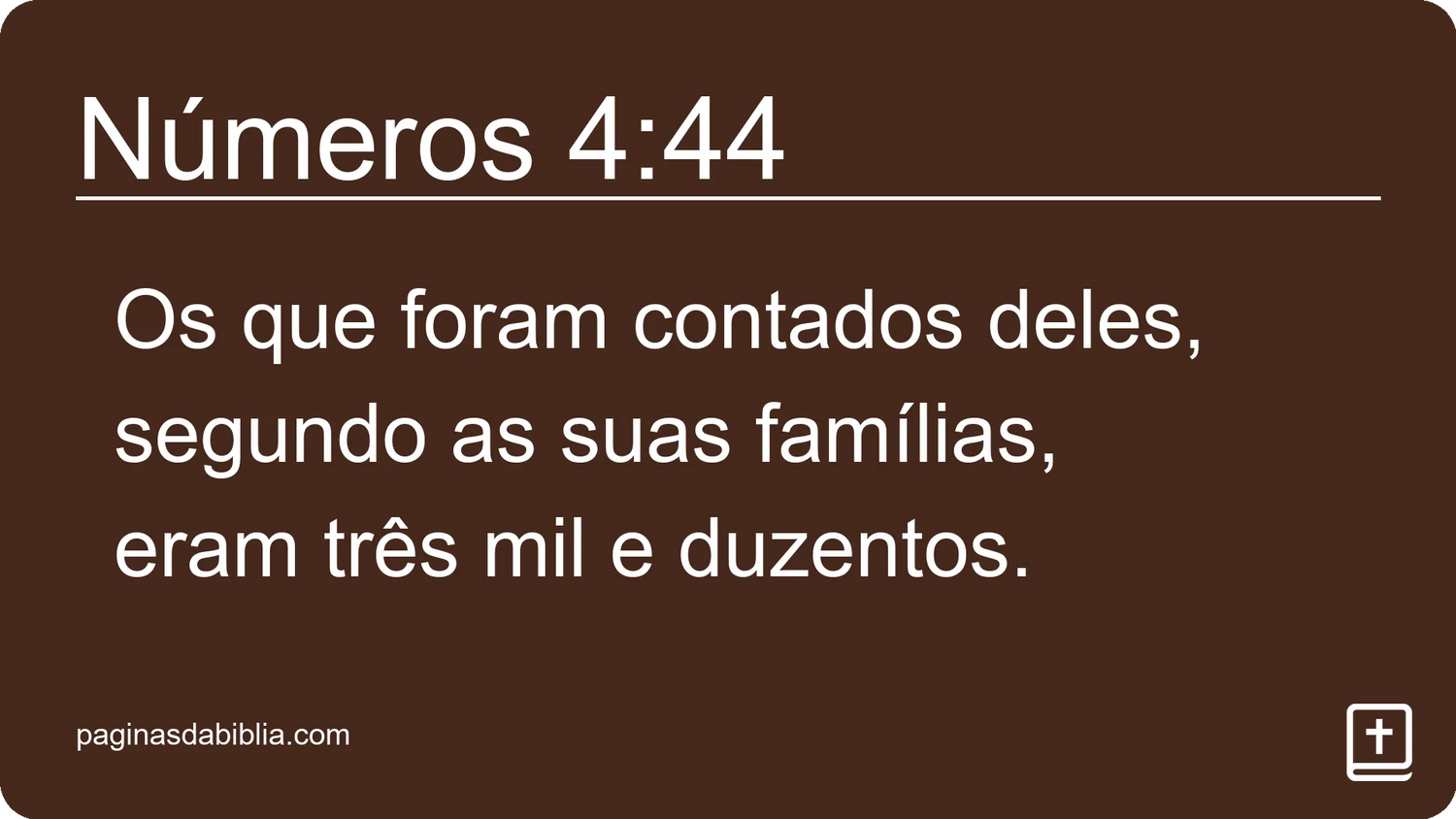 Números 4:44