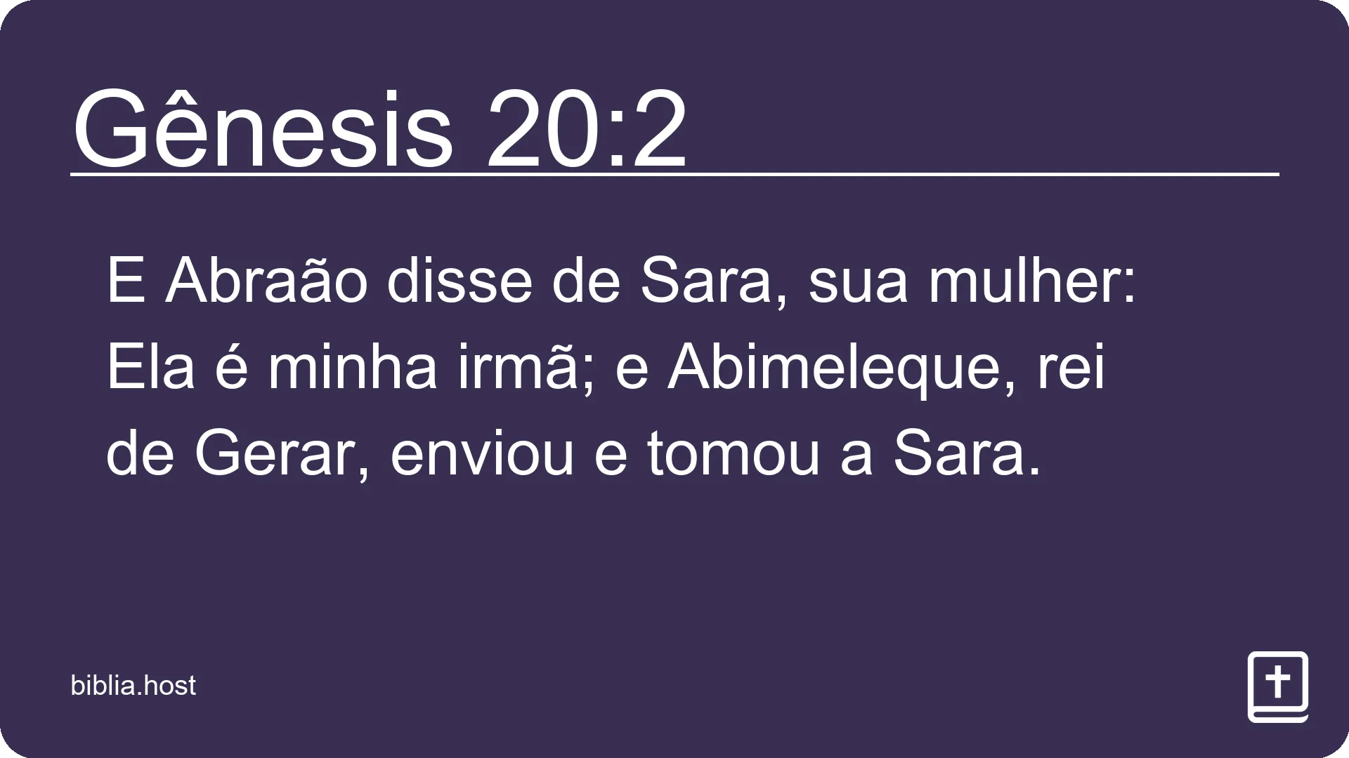 Gênesis 20:2