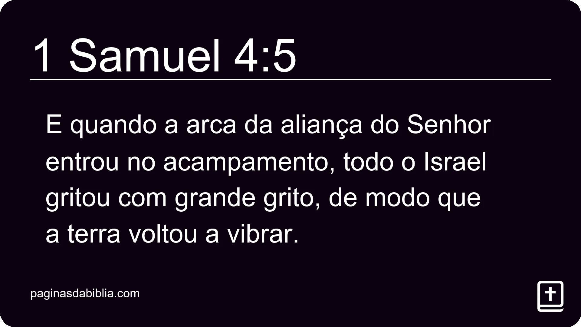 1 Samuel 4:5